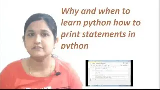 WHY TO LEARN PYTHON IS IMPORTANT BEGINNERS PYTHON HOW TO PRINT SENTENCES IN PYTHON TUTORIAL-1