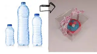reutilizando  botellas plásticas cajita de regalo EL CUBO