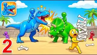 Super Dino War - Gameplay Walkthrough Part 2 - Dino Crazy Chaos (iOS, Android)