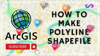 How to make polyline shapefile in ArcGIS || GIS Tutorials for Beginners