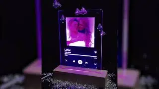 Custom Spotify Music Glass Art! Best Gift For Your Love!