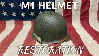 WWII Front Seam Fixed Bale m1 Helmet restoration