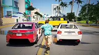 GTA : Vice City Remastered 2023 Gameplay Real Life Ray Tracing Graphics [ gta5mods ]