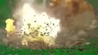 Free | Missile + explosion green screen footage