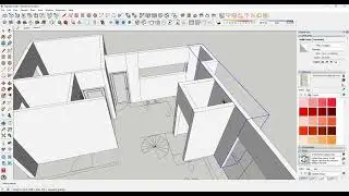 Part 1 - SketchUp Designing Process: Raising walls and adding doors