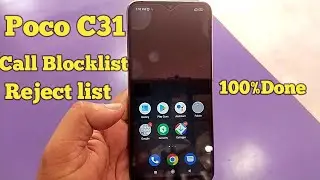 Poco C31 Call Blocklist & Reject list Setting Active Solution ! 100% Done