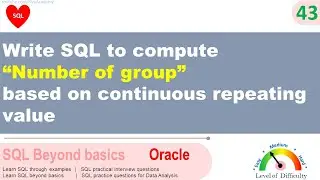 Oracle SQL Practical question | Oracle SQL to compute count of group of repeating values