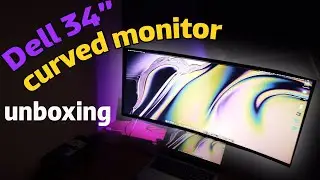 Dell Curved Monitor 34 Unboxing | Dell U3419W monitor Unboxing Setup and Review
