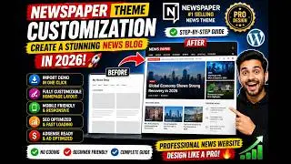 Newspaper Theme Customization  Best WordPress Theme for beginners and SEO enhanced