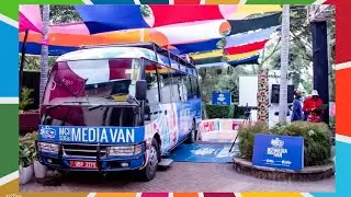 Inside the MCI SDGs Media Van at UIW 23
