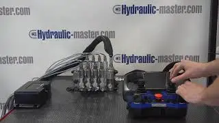 Scanreco RC400 Mini with two 2-axis joystick and Walvoil DPX100 Full Proportional for Cranes
