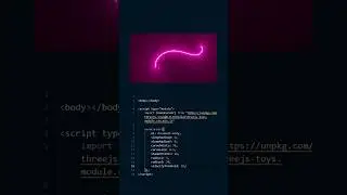 three js neon cursor | #shorts