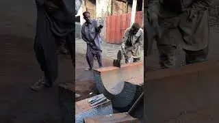 salvaging huge iron rollers! #salvage #metal #iron #blacksmith #skills #hardwork #amazing #wow