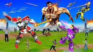 ट्रैक्टर रोबोट जादुई विशाल राक्षस Tractor Robot Magical Giant Monster Robot Wala Kahani Comedy Story
