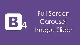 Bootstrap 4 Full Screen Image Slider - HTML5 and CSS3 Tutorial