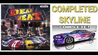 Namco's Dead Heat Arcade Completed! with tuned Nissan Skyline! GT-R