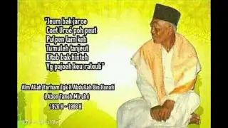 Pidato Tgk H. Abdullah Hanafi (Abu Tanoh Mirah)