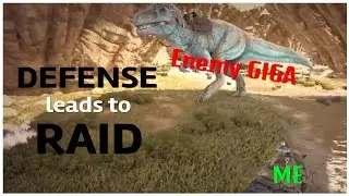 Base DEFENSE Turns To RAID | ARK: Survival evolved PVP