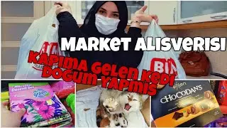 BIM ALISVERISIM  🏡🏠KAPIMA GELEN KEDI DOĞUM YAPMIS 🐈🐱🐾