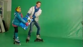 Студия с зеленым фоном 