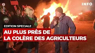 Edition spéciale au plus près de la mobilisation des agriculteurs - RTBF Info