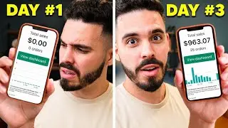 I Tried Dropshipping Using Only A Phone...
