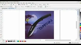 Knife (kukri) Design in Corel draw | Corel draw Tutorial