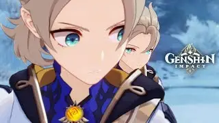 Albedo Impostor vs Aether, Eula, Amber y Bennett「 JP Dub / ES Sub 」| Genshin Impact