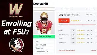 Destyn Hill to Enroll at FSU? | FSU Football | Former 2021 FSU WR Signee to Join 'Noles | Warchant