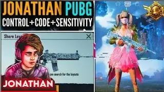 [NEW] Jonathan Control Code And Sensitivity Code 2021 || Jonathan Sensitivity || 2 Finger claw pubgm