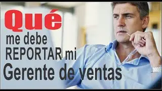 Que me debe reportar mi gerente de ventas