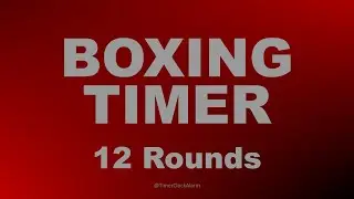 Boxing Timer 🔴 12 Rounds x 3 minute with + 1 Minute Breaks 🥊 Training Timer 🥊 (No Music)