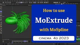 How to use MoExtrude with Mospline in Cinema 4D 2023 @MaxonVFX ​