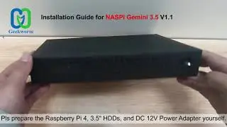 How to install the NASPi Gemini 3.5 Kit with X885 for Raspberry Pi 4?