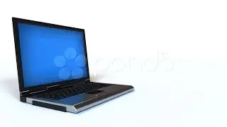 Laptop Computer Opening Hd. Stock Footage