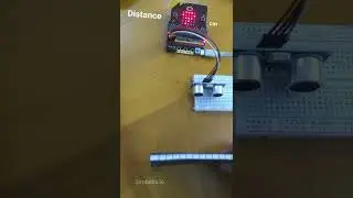 Interfacing of Ultrasonics sensor with Micro:bit V2  | Best project for  BBC Microbit V2 