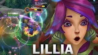 WILD RIFT LILLIA IS OP 100K DAMAGE DEALT HARD CARRY GAMEPLAY