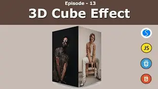 Swiper Slider Series  - 3D Cube Effect Slider | Episode 13 | JavaScript | Swiper JS