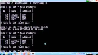 MySql Beginner in Hindi - 2  How to use DML,insert ,delete ,update,Limit Command