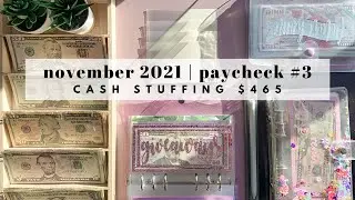 cash envelope stuffing | sinking funds | november paycheck #3 | low income