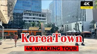 Friday Afternoon KoreaTown/Los Angeles [4K] Walking Tour🚶🏻‍♂️