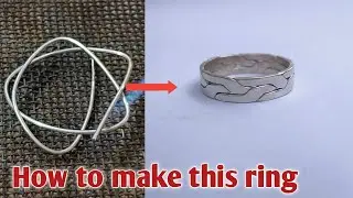 Twisted Silver Ring Making/How it's made/jewelry making