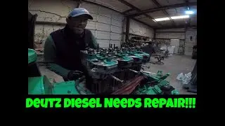 Deutz d914 diesel teardown and field prep for new shop!