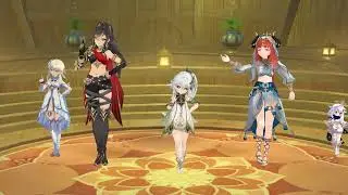 Genshin Impact MMD Nahida+Nilou+Dehya+MC+Paimon ハレ晴レユカイ (Hare Hare Yukai) reupload
