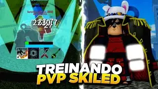 TREINANDO PVP SKILL NO BLOX FRUITS!!!