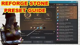 BDO Reforge Stone & Preset Guide