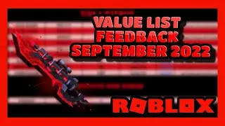 ROBLOX ASSASSIN VALUE LIST FEEDBACK SEPTEMBER 2022 [Zickoi]