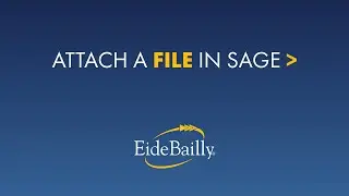 How to Easily Attach a File in Sage 100