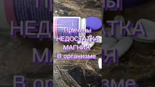 ПРИЧИНЫ НЕДОСТАТКА МАГНИЯ В ОРГАНИЗМЕ