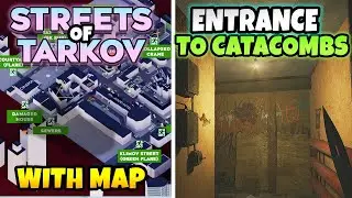 Entrance to Catacombs Extract / Exit Location (Streets of Tarkov) With Map in Escape From Tarkov
